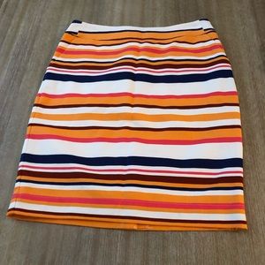 Striped Pencil Skirt